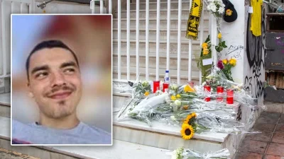 ''Γροθιά στο στομάχι'' - Το συγκινητικό γκραφίτι για τον 19χρονο Άλκη στο σημείο της δολοφονίας
