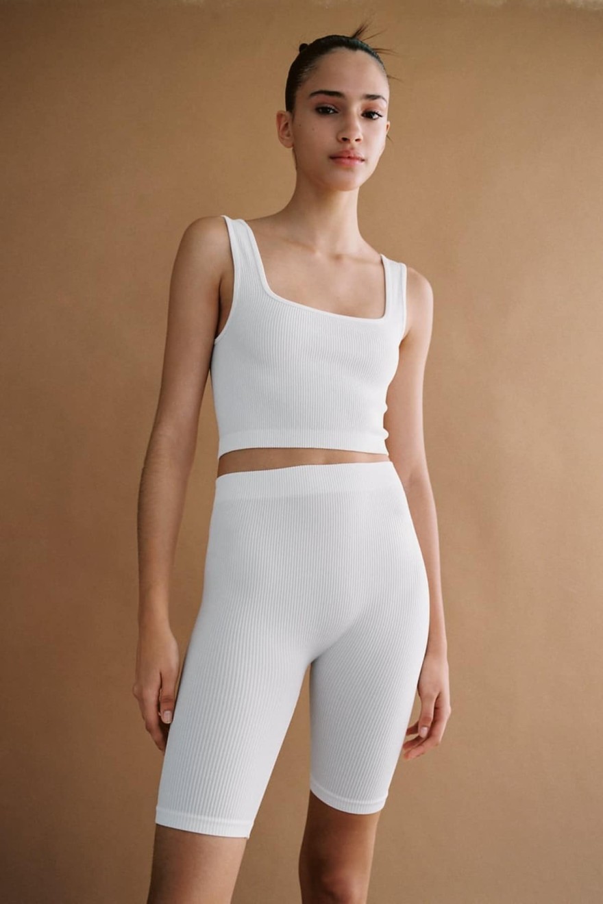 Zara λευκό top