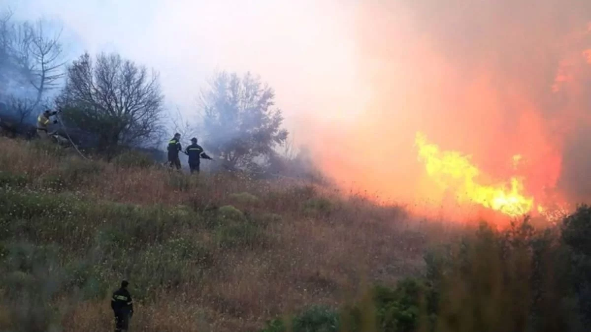 Μεγάλη φωτιά τώρα στην Αρκαδία