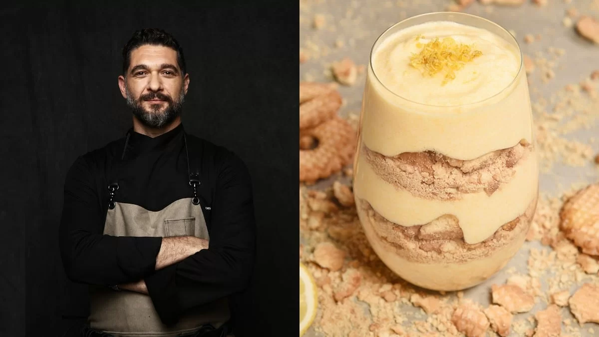 Από τον MasterChef, Πάνο Ιωαννίδη: Δροσερό γλυκό ψυγείου με μους λεμόνι και μπισκότο