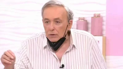 Με μάσκα κορωνοϊού στο πλατό του Super Κατερίνα - Επέστρεψε ο Μικρούτσικος μετά το θέμα της υγείας του