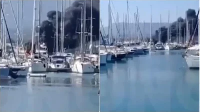 Φωτιά σε σκάφος στην Κέρκυρα