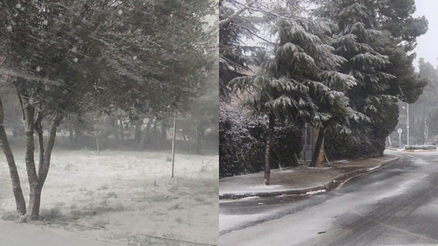 Οι πρώτες φωτογραφίες από τα Βόρεια προάστια με την κακοκαιρία 