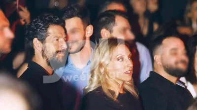 Φανή Γιαβρίδου: Λαμπερή με φουσκωμένη κοιλίτσα στο πλευρό του Απόστολου Ρουβά - Πρώτο τραπέζι πίστα στον Σάκη