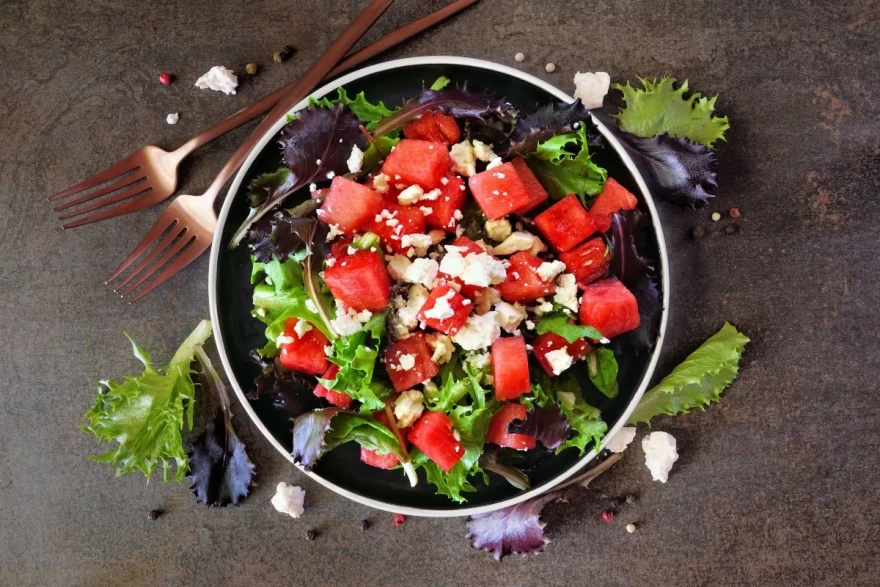 Watermelon with Feta and Diosmo