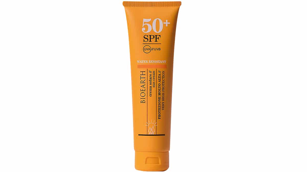 Αδιάβροχη αντηλιακή κρέμα προσώπου, Bioearth, Sun Cream SPF50+ (bioleon.gr)