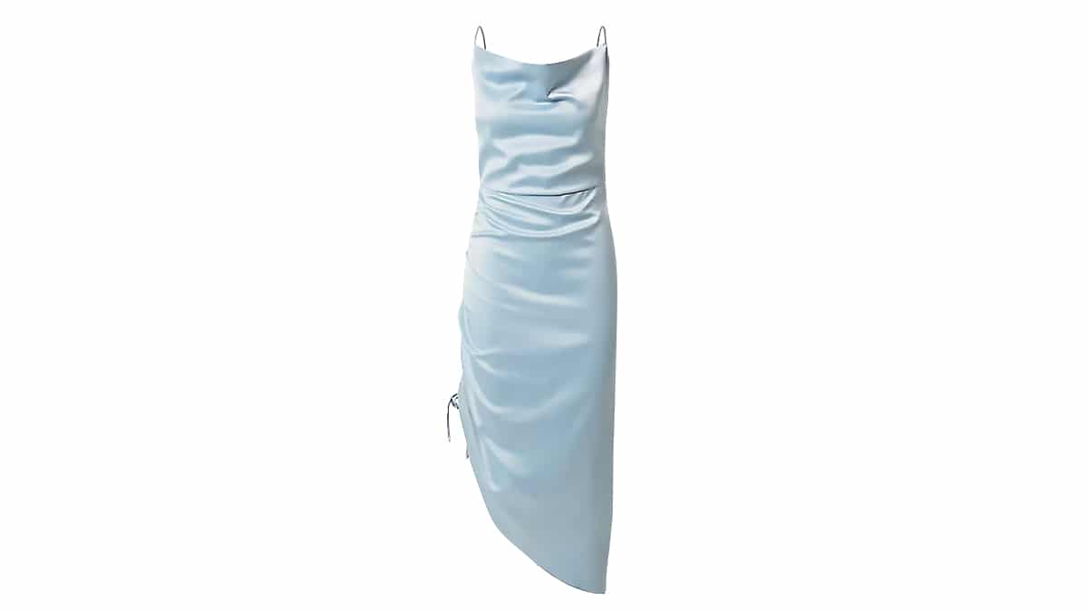 Σατέν φόρεμα, €44,90, www.aboutyou.g