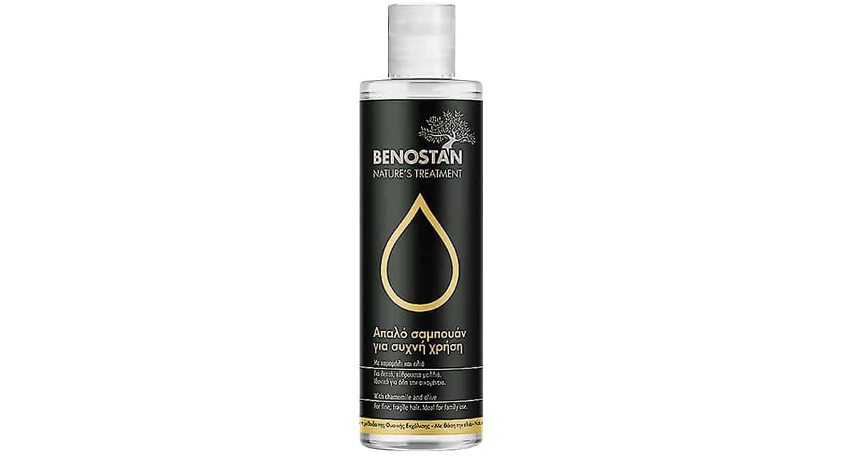 Απαλό σαμπουάν για συχνή χρήση, Nature’s Treatment, Benostan, €8,20 (στα Φαρμακεία)