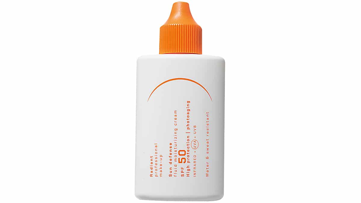 Αντηλιακή κρέμα προσώπου, Sun Defense, Fluid Moisturizing Cream SPF50, Radiant professional make-up