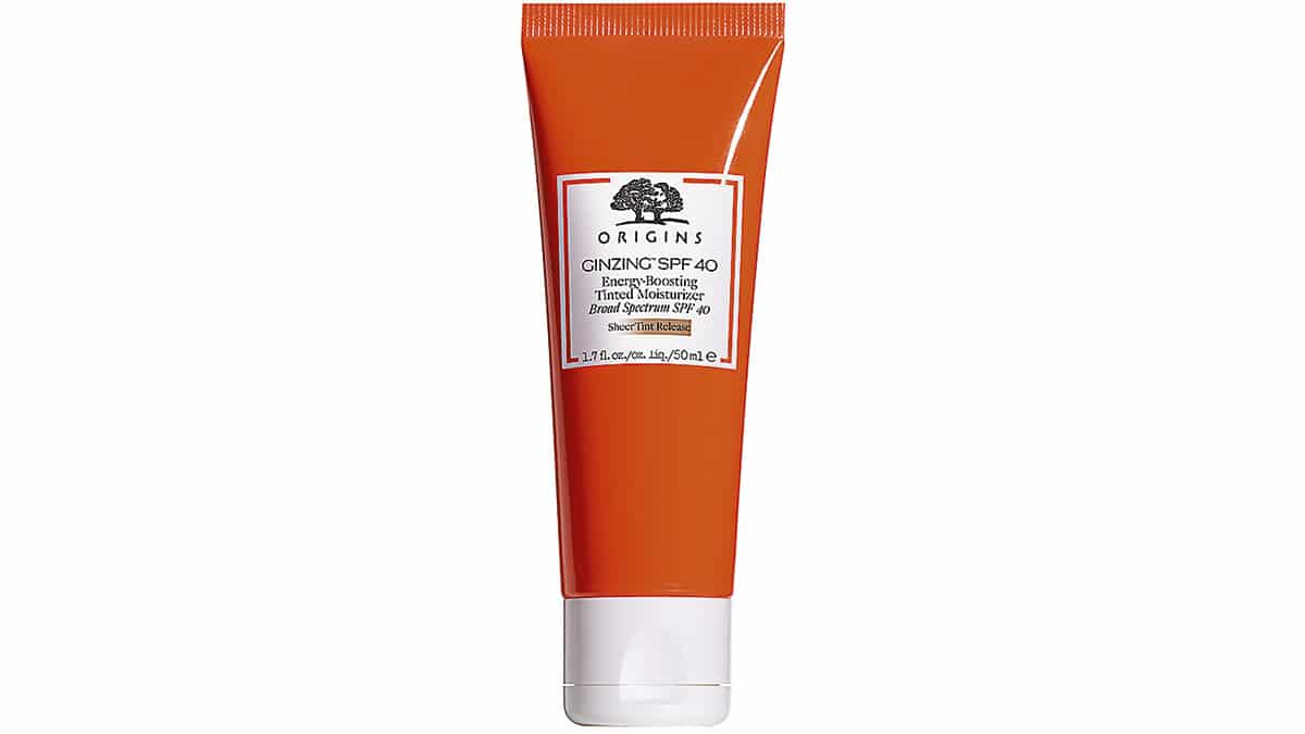 Eνυδατική κρέμα, με ελαφρύ χρώμα & SPF40, GinZing, Energy-Boosting Tinted Moisturizer, Origins