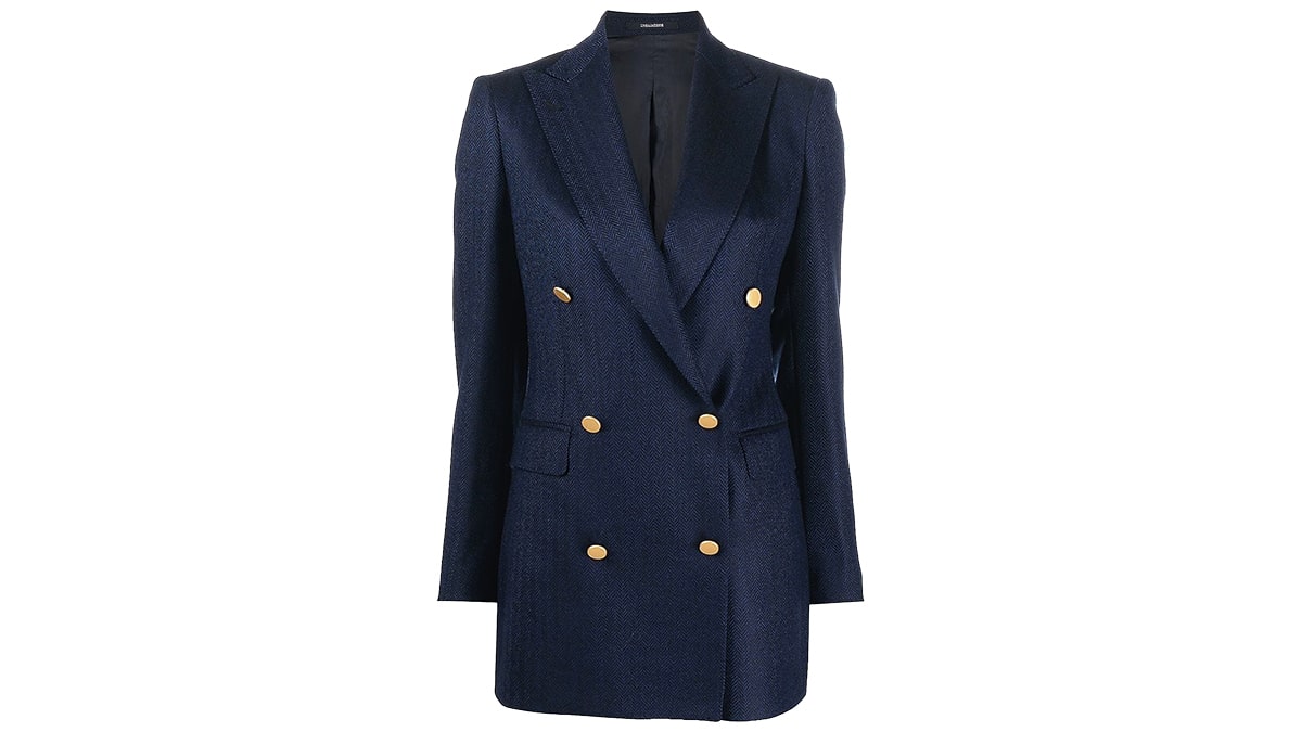 Μπλε με χρυσαφί κουμπιά, Tagliatore, farfetch.com
