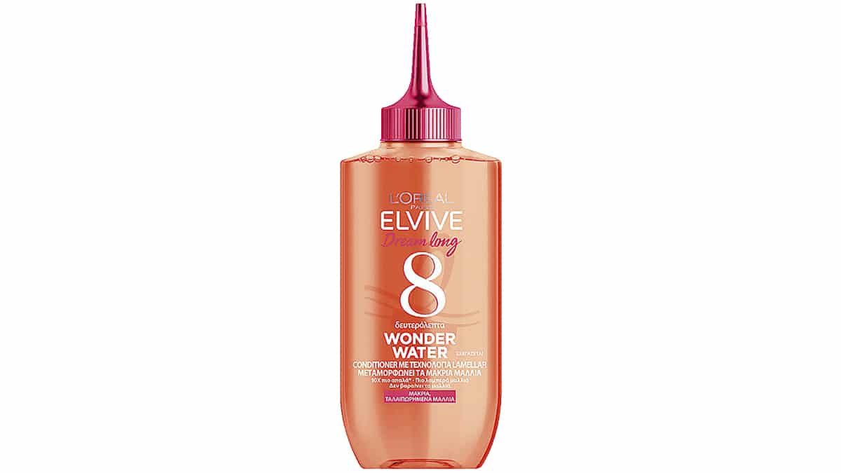 Conditioner με τεχνολογία Lamellar που μεταμορφώνει τα μακριά μαλλιά, Wonder Water, 8 δευτερόλεπτα, Elvive, Dream Long, L'Oréal Paris