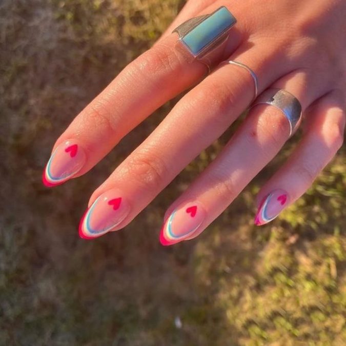 hearted nails