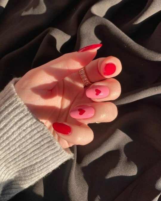 hearted nails