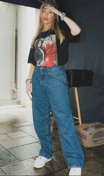 Jeans με T-shirt