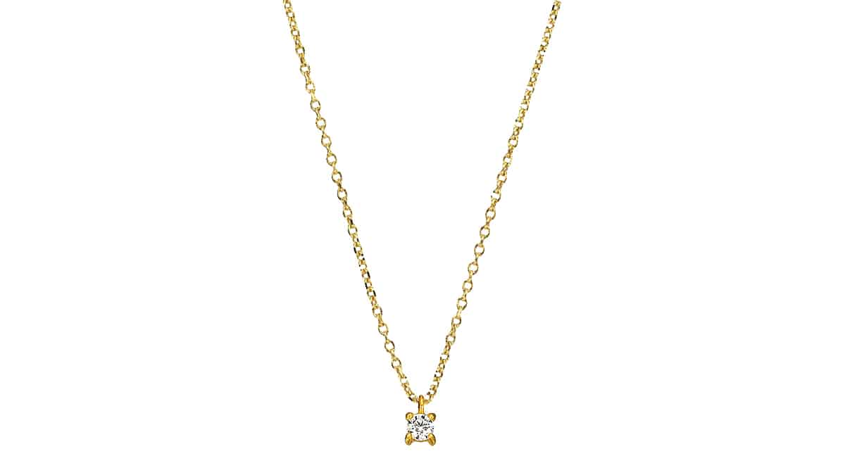 Μοτίφ σε κίτρινο χρυσό 14Κ με ζιργκόν, Krinaki Handmade Jewelry, www.krinaki.com