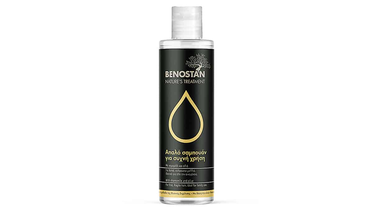 Απαλό σαμπουάν για συχνή χρήση, Nature's Treatment, Benostan, €8,20 (στα Φαρμακεία)