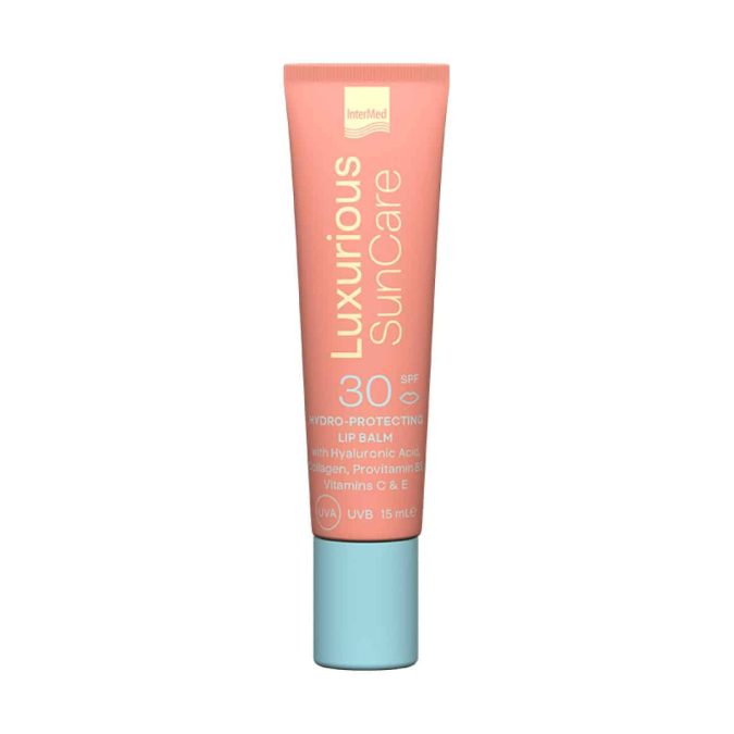 Αντηλιακό χειλιών, Luxurious, SunCare, Hydro-Protecting Lip Balm SPF30, InterMed (σε φαρμακεία & σε επιλεγμένα καταστήματα λιανικής από την InterMed)