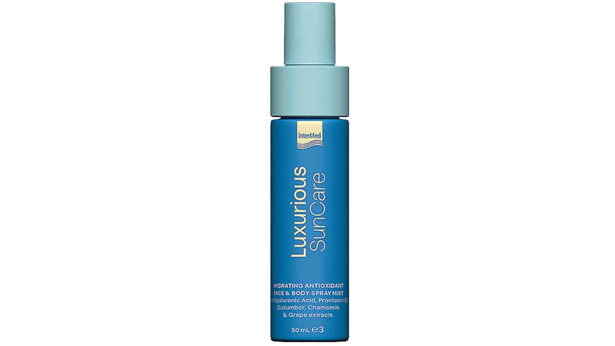 Αναζωογονητικό spray-mist προσώπου & σώματος, Luxurious, Sun Care Hydrating Antioxidant Face & Body Spray Mist, InterMed (στα Φαρμακεία από την InterMed)