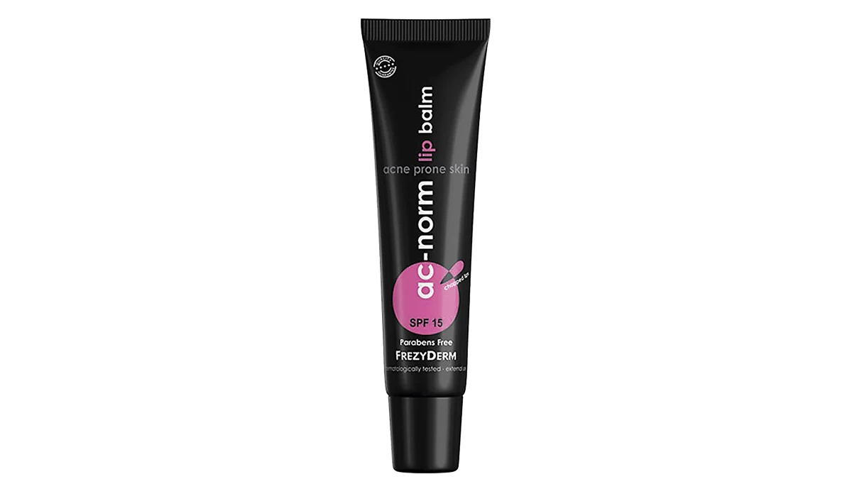 Αναπλαστικό balm χειλιών, Ac-Norm, Lip Balm SPF15, Frezyderm, €6,52 (στα Φαρμακεία)
