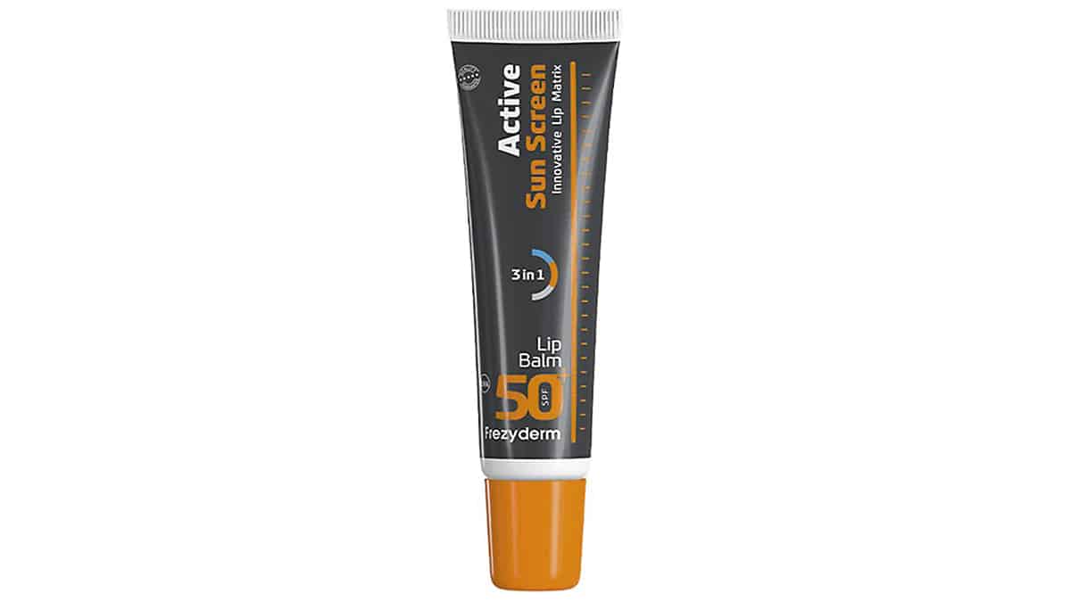 Αντηλιακό χειλιών, Active Sun Screen Lip Balm SPF50+, Frezyderm, €7,08 (στα Φαρμακεία)