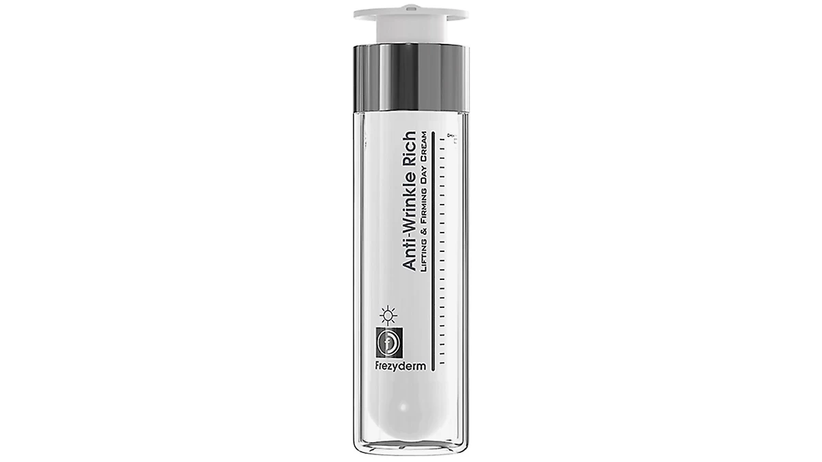 Πλούσια αντιρυτιδική κρέμα προσώπου, Anti-Wrinkle Rich, Lifting & Firming Day Cream, Frezyderm, €39,53 (στα Φαρμακεία)