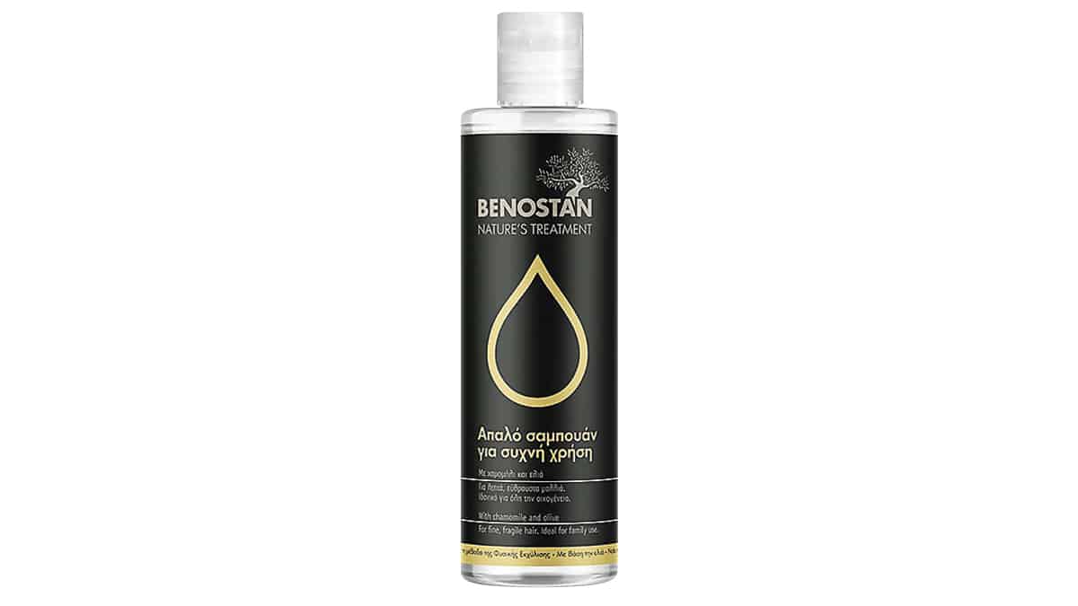 Απαλό σαμπουάν για συχνή χρήση, Nature's Treatment, Benostan, €8,30 (στα Φαρμακεία)