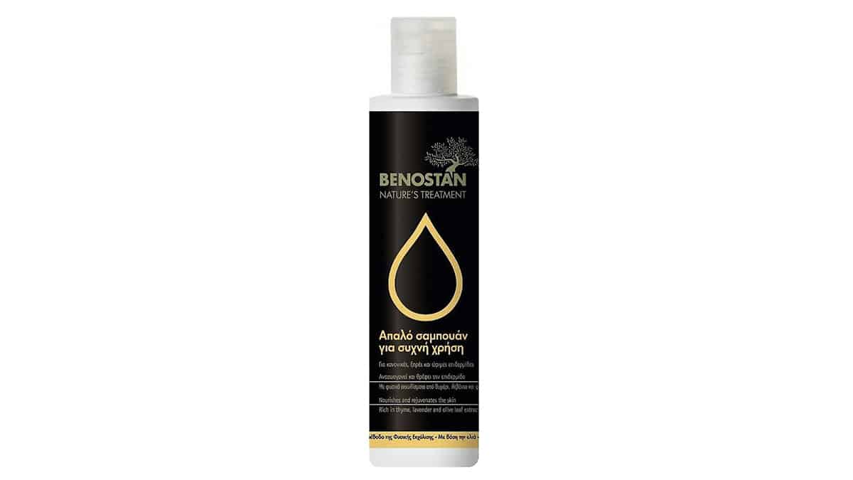 Απαλό σαμπουάν για συχνή χρήση, Nature's Treatment, Benostan, €8,30 (στα Φαρμακεία)