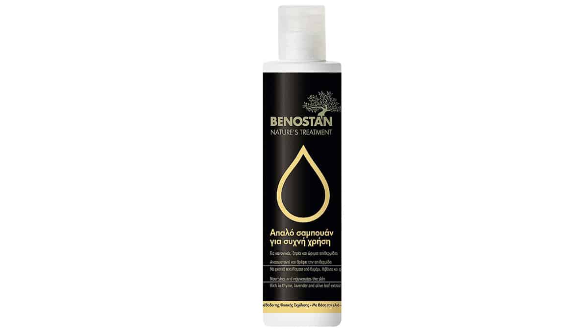 Απαλό σαμπουάν για συχνή χρήση, Nature's Treatment, Benostan, €8,30 (στα Φαρμακεία)
