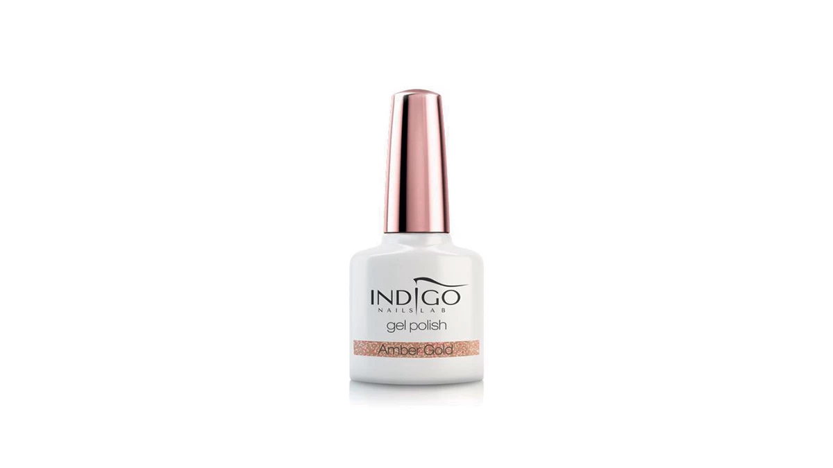 Βερνίκι νυχιών για ημιμόνιμο μανικιούρ, Gel Polish Amber Gold, Indigo Nails Lab (indigo-nails.gr)