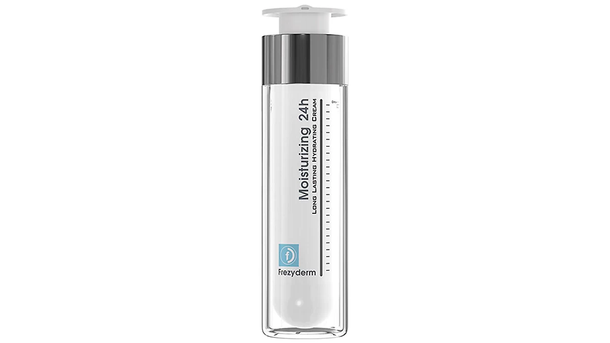 Κρέμα 24ωρης ενυδατικής δράσης, Moisturizing 24h, Long Lasting Hydrating Cream, Frezyderm, €25,57 (στα Φαρμακεία)