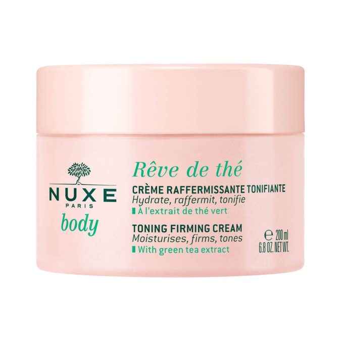 Κρέμα για τονωμένο και σφριγηλό σώμα, Rêve de thé, Body, Toning Firming Cream, Nuxe, €41,37 (σε επιλεγμένα φαρμακεία, καταστήματα Hondos Center & Carelab by Attica)