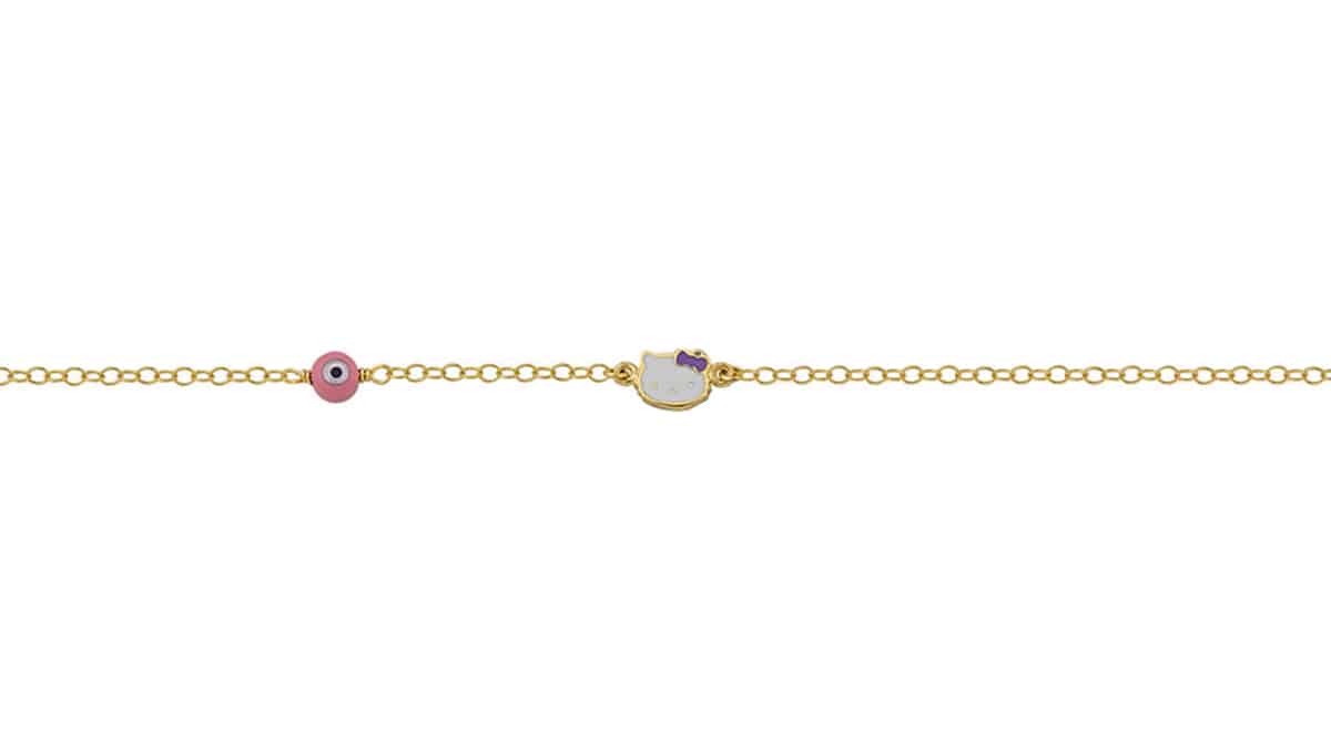 Βραχιόλι από χρυσό Κ14, Al'oro jewellery, aloro.gr