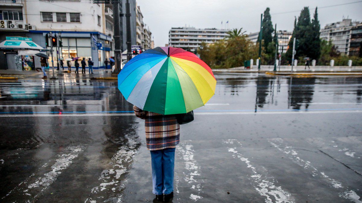Βροχή καταιγίδα Αθήνα